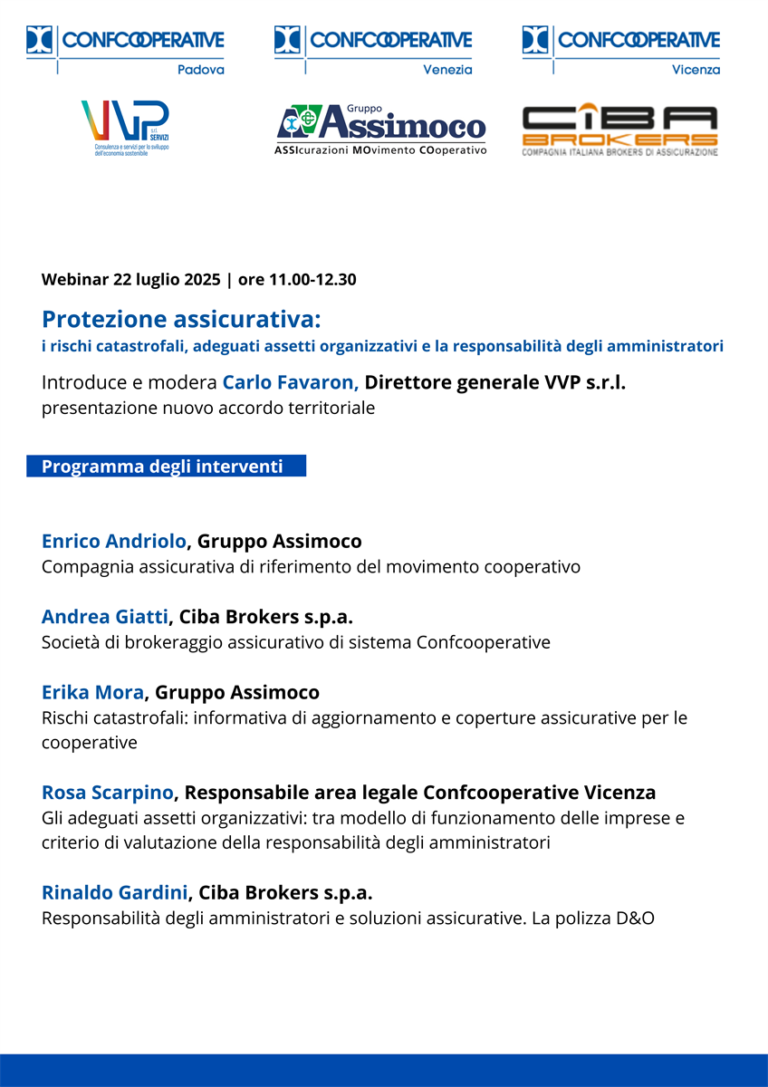 Protezione assicurativa: i rischi catastrofali, adeguati assetti organizzativi e la responsabilità degli amministratori