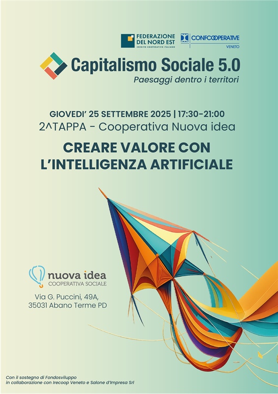 Capitalismo Sociale 5.0, tappa Padovana: creare valore con l'intelligenza artificiale
