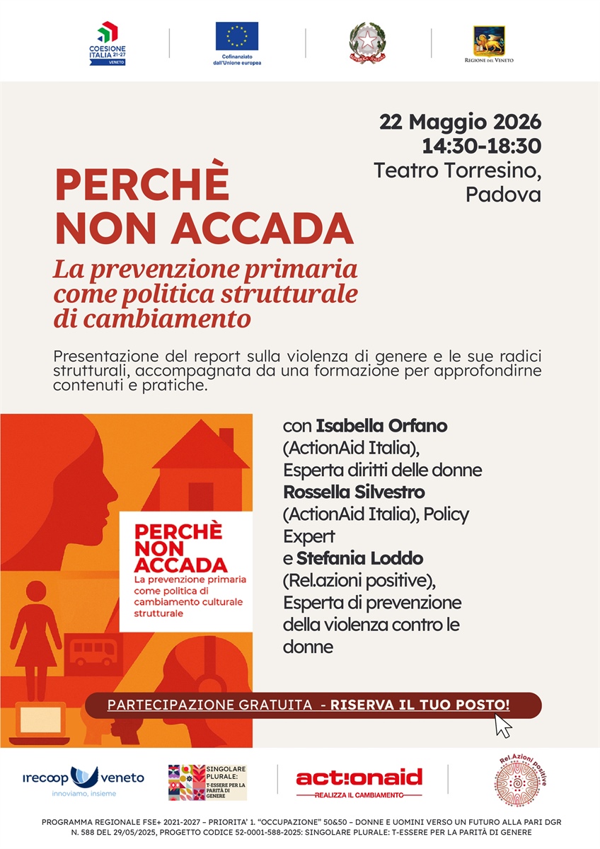 Perché non accada. La prevenzione primaria come politica strutturale di cambiamento