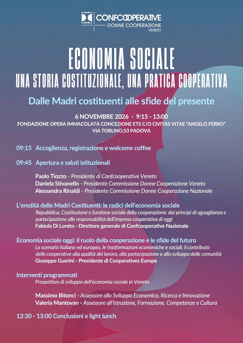 ECONOMIA SOCIALE: UNA STORIA COSTITUZIONALE, UNA PRATICA COOPERATIVA